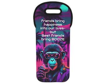 Bolsa de neopreno para vino Vibrant Monkey