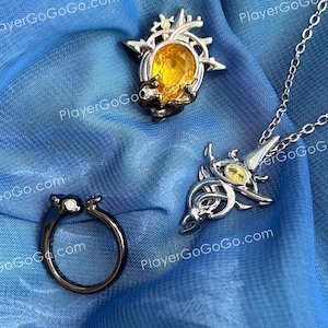 Lord of Mysteries Emblem of The Fool Fanart Ring, Necklace & Pin, Lord of Mysteries Klein Moretti Accessories