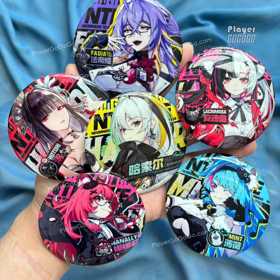 Neverness to Everness Badges, NTE Art Print Lacrimpsa, Fadia