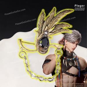 Love and Deepspace Sylus Brooch for Cosplay & Daily Wear, Sylus LAD Cosplay Accessories