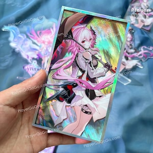 Honkai: Star Rail Cyrene & Evernight Art Print Set - Standee, Badge, Holo Card, Shaker, HSR Figurine Gift