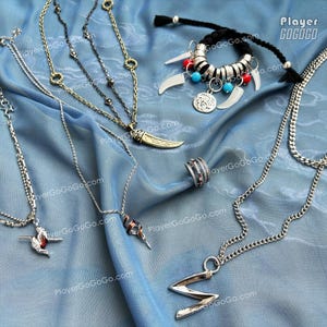Love and Deepspace Sylus Band, Bracelet, Pendant Necklace for Cosplay & Daily Wear, Sylus LAD Jewelry Cosplay Accessories