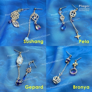Honkai: Star Rail Fanart Earrings for Daily Wear, HSR Jewelry Custom Accepted Phainon, Anaxa, Sunday, Robin, Aventurine, Blade, Dan Heng