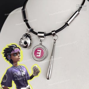 Identity V Esports BLK.Ganji Necklace for Cosplay & Daily Wear, Batter Ganji Gupta IDV-ES Accessories