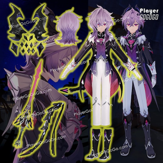 原神 ドゥリン コスプレセット - ウィッグ、コスチューム、武器、尻尾