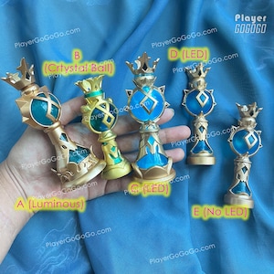 Luminous / LED Genshin Impact Gnosis Standee Anemo, Dendro, Electro, Geo, Pyro, Genshin Gnosis Figurine image 4