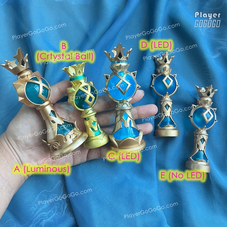 Luminous / LED Genshin Impact Gnosis Standee Anemo, Dendro, Electro, Geo, Pyro, Genshin Gnosis Figurine image 4