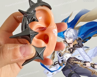 Honkai: Star Rail Phainon Earring Set, Khaslana HSR Ear Clip Cosplay Accessories Ear Wrap
