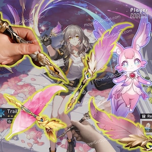 Honkai: Star Rail Remembrance Trailblazer Feather Pen for Cosplay, Stelle / Caelus HSR Cosplay Accessories