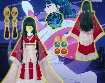 Maomao Cosplay Set - Under the Moonlight: Wig, Costume, Earrings, Hair Pin, Maomao Cosplay Accessories