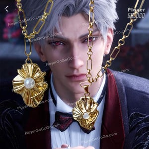 Love and Deepspace Sylus Crow Heart Pendant Necklace for Cosplay & Daily Wear, Sylus LAD Jewelry Cosplay Accessories