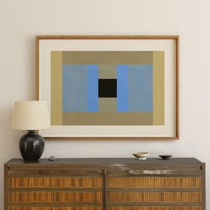 Impresión de arte mural geométrico abstracto: decoración escandinava moderna