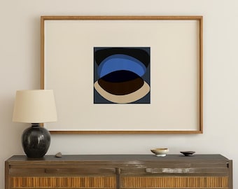 Geometric Abstract Art Print: Graphic Shapes Modern Wall Decor
