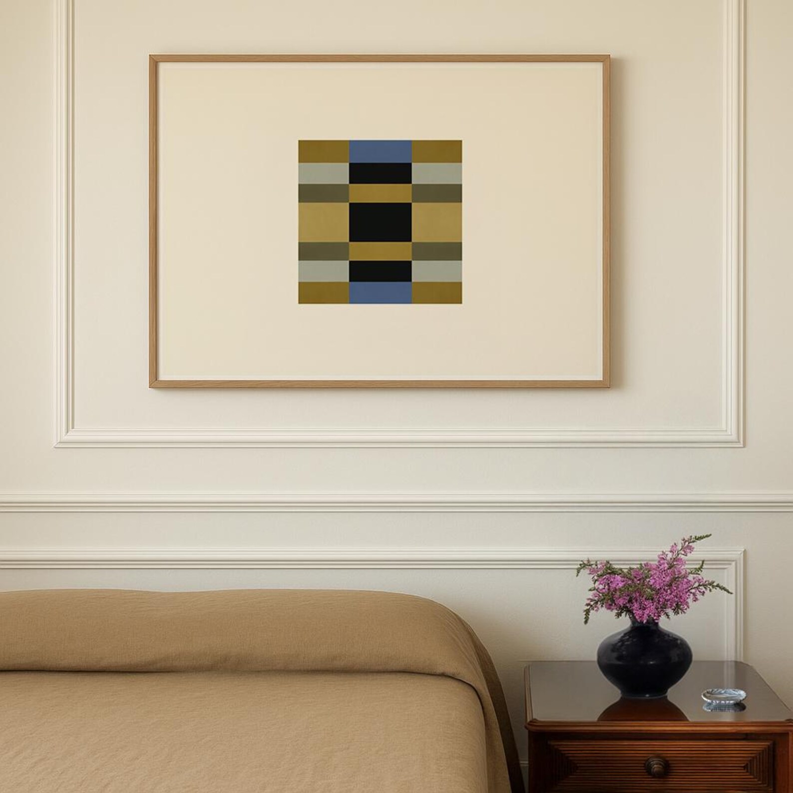 Minimalist Painted Grid Abstract Print: Mid-century Modern Decor - Etsy
