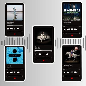 Sticker Sticker - Musik-Player zum Personalisieren mit Ihrem Song