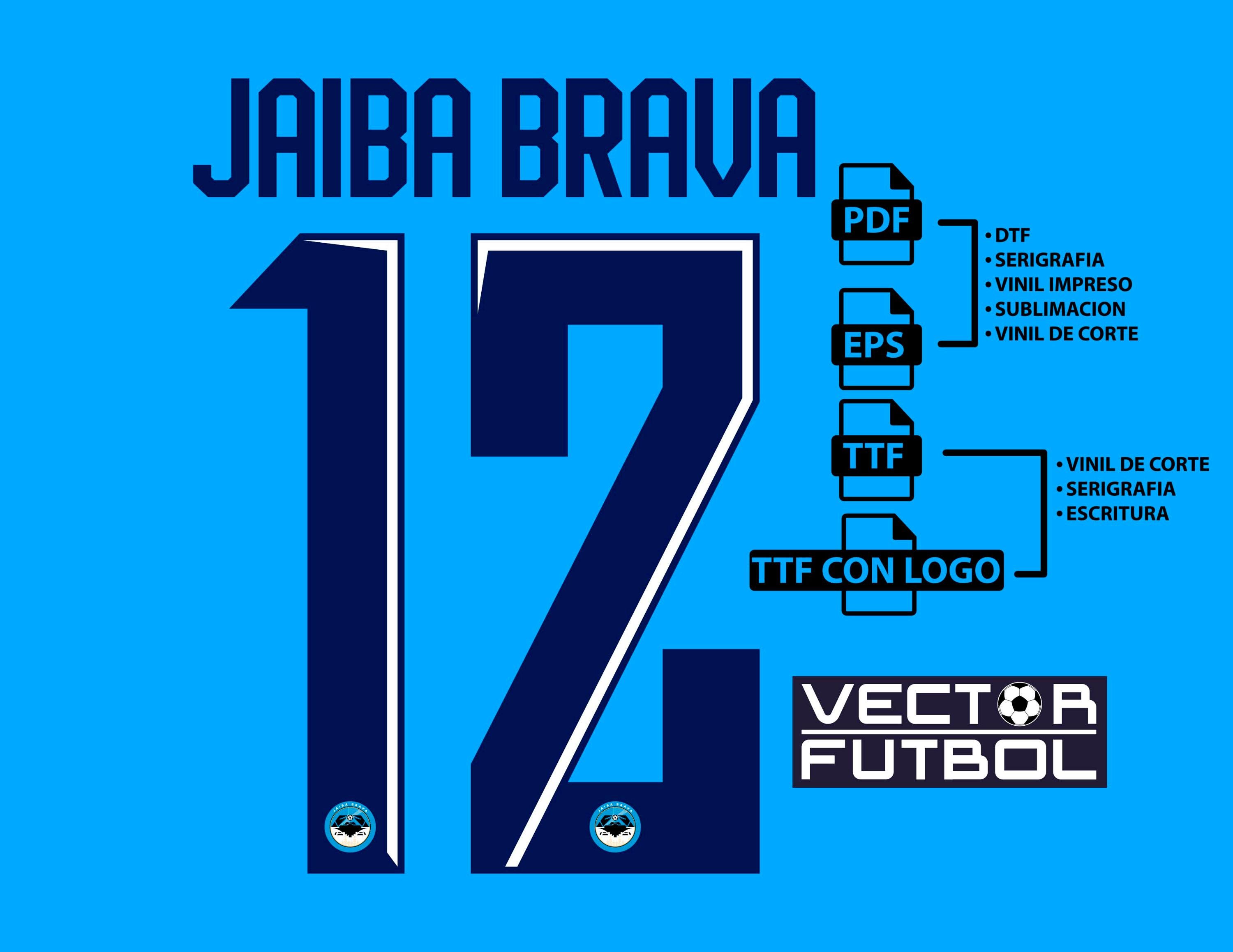 Font tipografía Vector Jaiba brava Tampico México temporada 2025-2026 4 ...