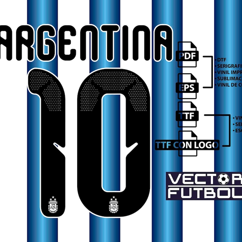 Messi Jersey Font - Etsy
