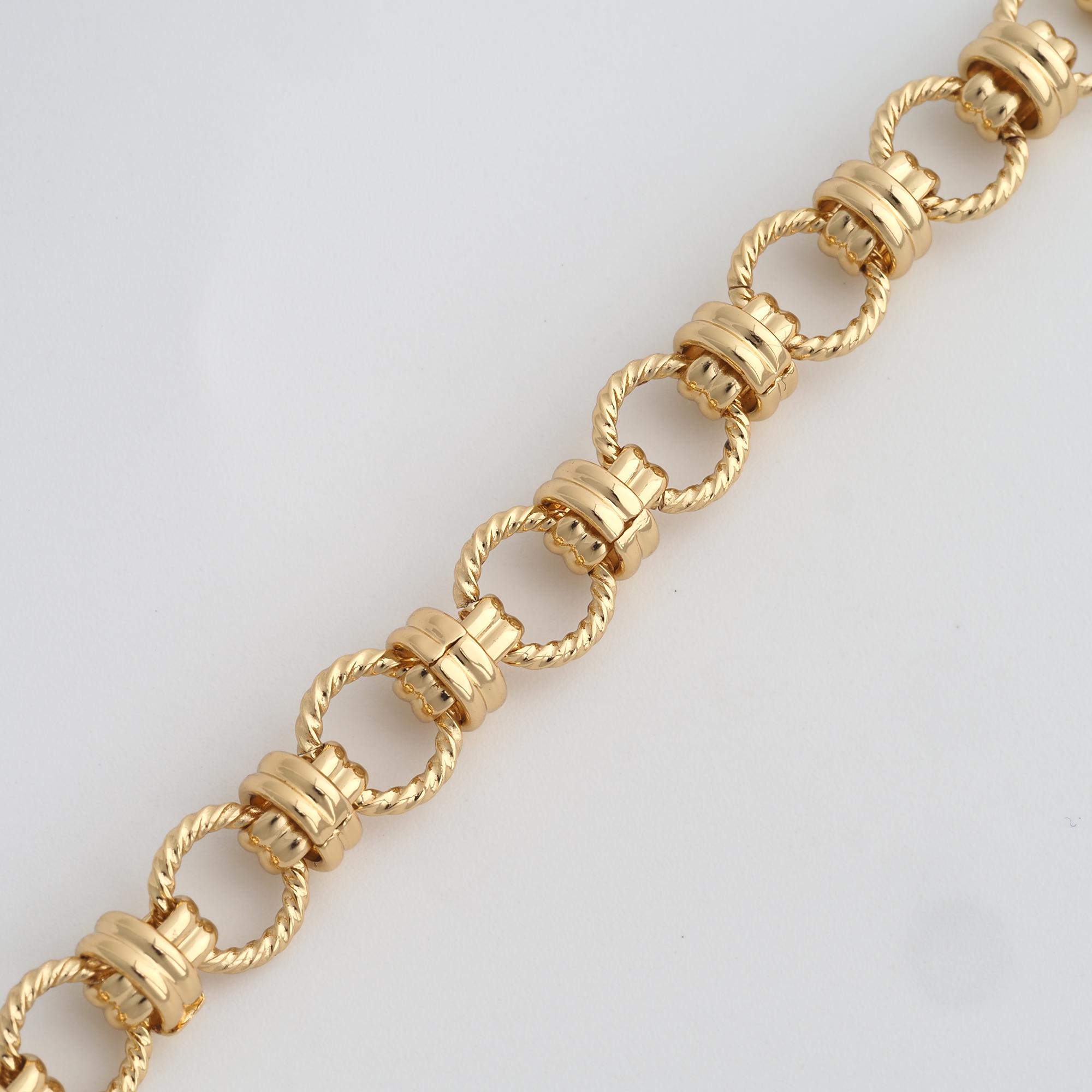 1 Mater Gold Round Chains,18k Gold Filled Thick Chains,twist Drawn Link ...
