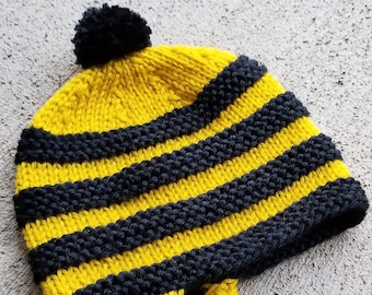 Go Steelers | pdf knitting pattern | sizes for newborn (baby, toddler, child)