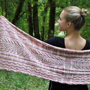 the palouse dogwood wrap | PDF knitting pattern