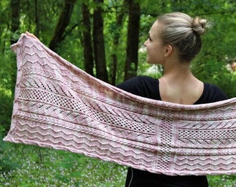 the palouse dogwood wrap | PDF knitting pattern