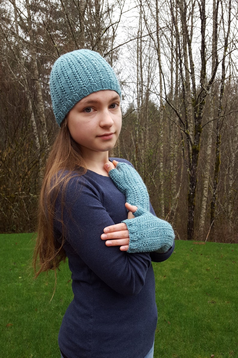 grass-stitch beanie slouchy pdf knitting pattern image 2