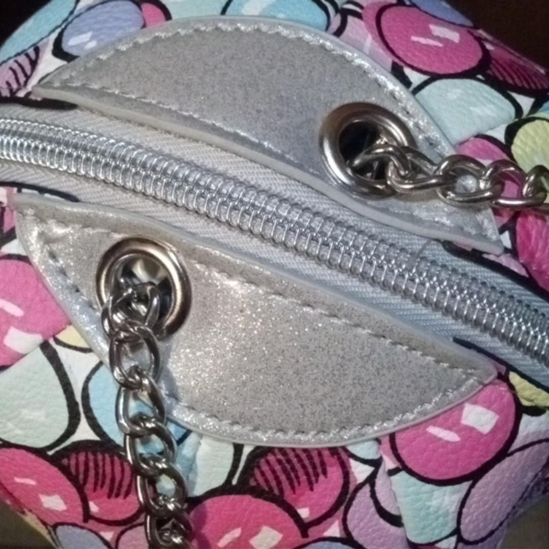 Betsey Johnson Gumball Machine Crossbody Womens Silver