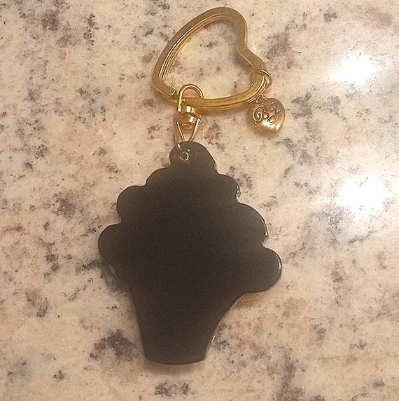 BETSEY JOHNSON Ice Cream Cone Mirror Keychain Pur… - image 3