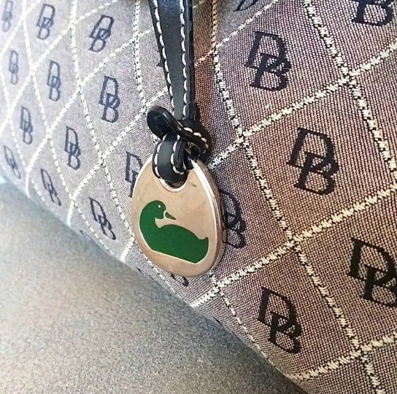 Dooney Bourke DB Triangle Quilt Pattern Canvas & … - image 6