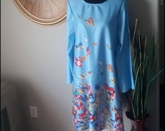 Colorful Butterfly Mumu Dress. Size XL