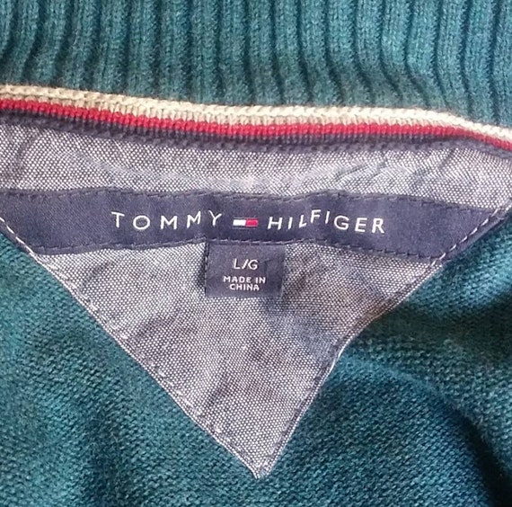 Tommy Hilfiger mens 1/4 Zip Sweater. Large - image 3