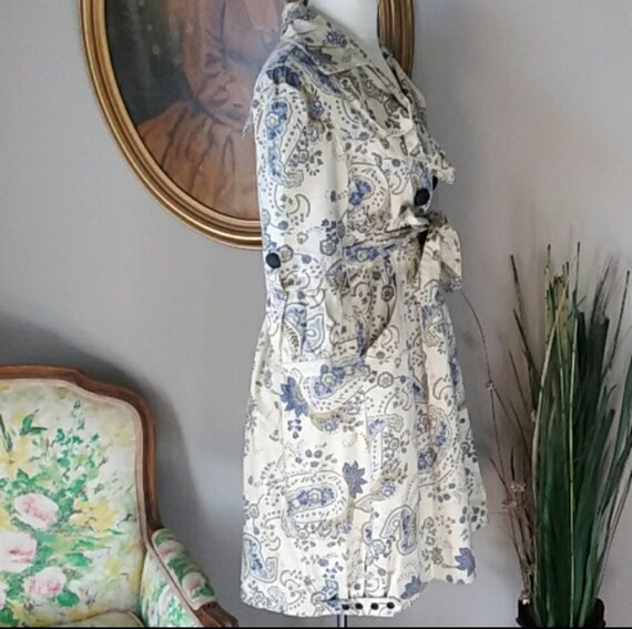 Exquisite Floral Paisley Couture Coat Dress. Medi… - image 3
