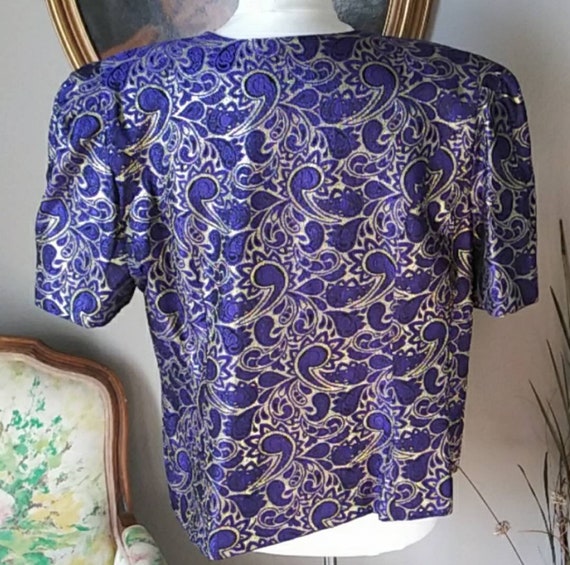 Vintage 1980's NWOT Jessica Howard Paisley Jacket… - image 3