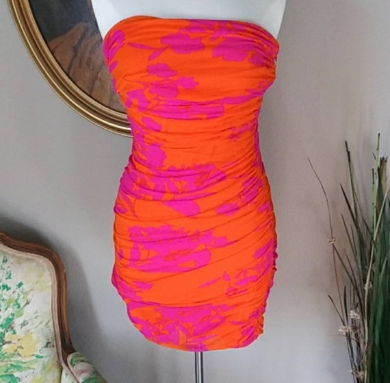 express hot pink dress