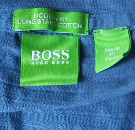 BOSS Hugo Boss mens V Neck L/S Shirt. XL - image 4