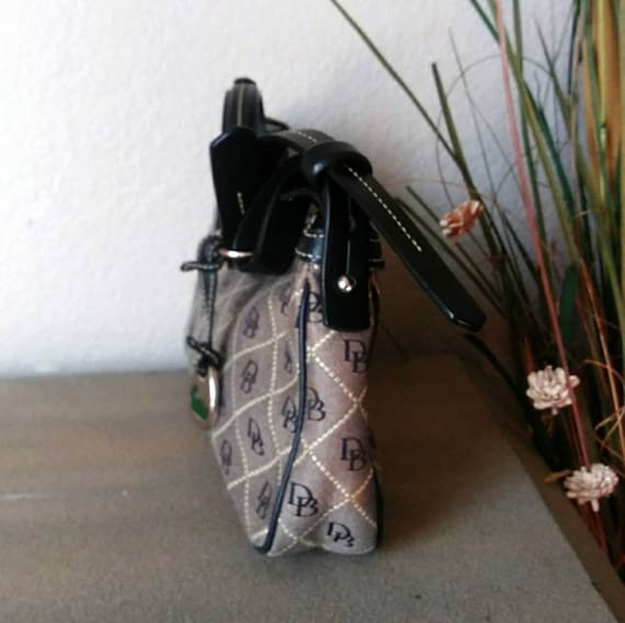 Dooney Bourke DB Triangle Quilt Pattern Canvas & … - image 3