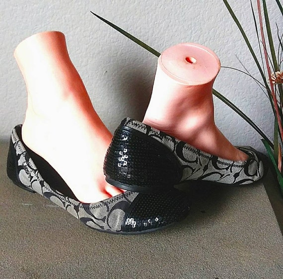 Coach black clearance ballet flats