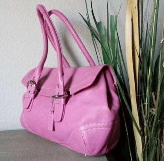 COACH Dusty Rose Pink Leather Hobo Transforms to … - image 4