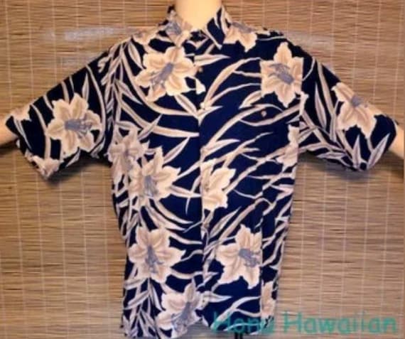 TORI RICHARD Mens Rayon Hawaiian Floral Print Shi… - image 1