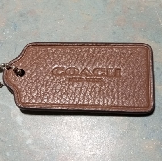 COACH New York Medium Brown Purse Hang Tag Charm … - image 2