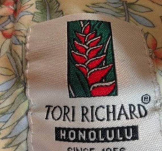 TORI RICHARD mens Hawaiian Mini Floral Foliage Pr… - image 3