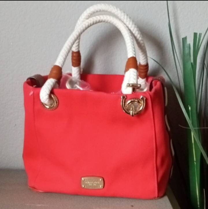 Michael Kors Red/Orange Tote Bag
