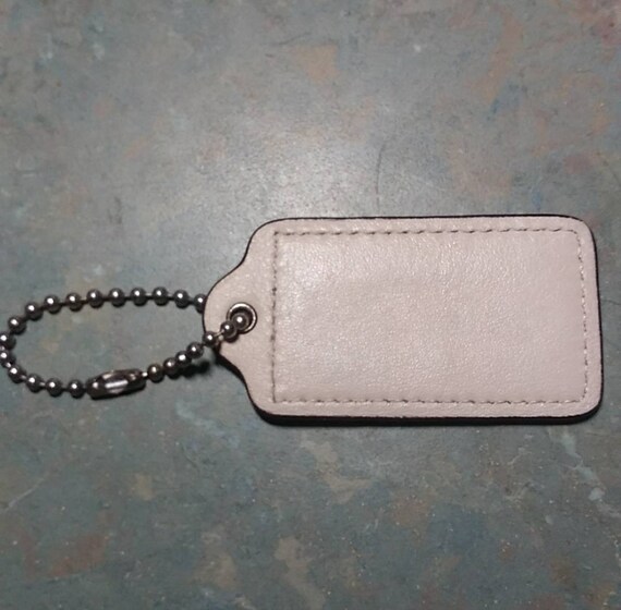 Coach off White / Beige Purse Hang Tag / Key Chain. - Etsy