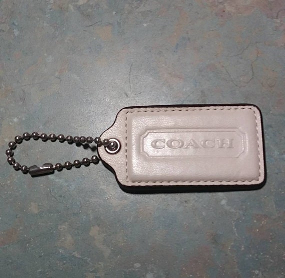 Coach off White / Beige Purse Hang Tag / Key Chain. - Etsy
