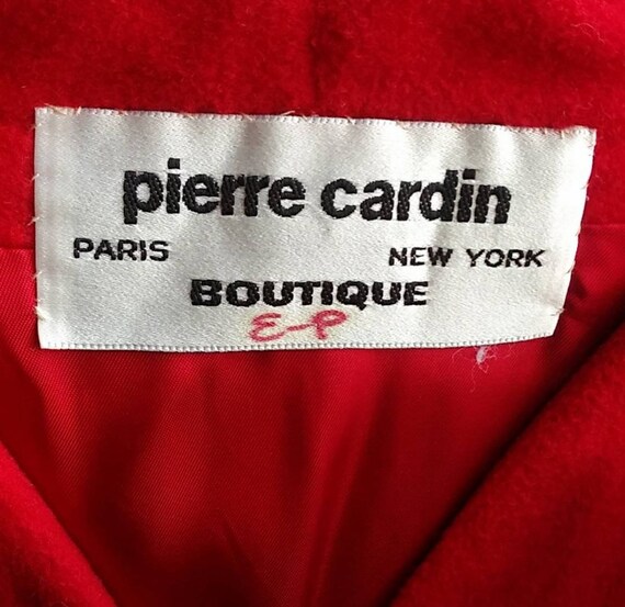 Vintage 1960's Pierre Cardin Boutique Red Jacket.… - image 6