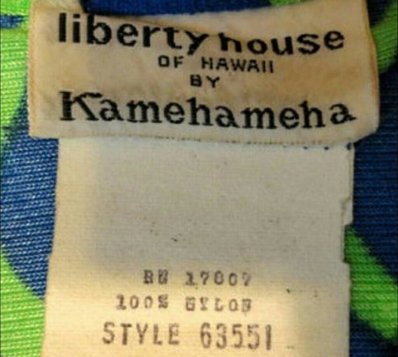 Vintage 1960's Liberty House / Kamehameha Groovy … - image 4