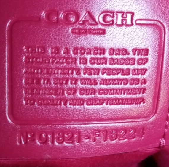 COACH 3pc Matching Large Red Metallic Tote, Walle… - image 10