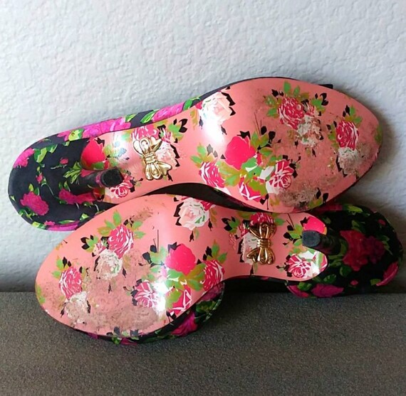 Betsey Johnson Claira – Décolleté Donna A Punta, Rosa Con Stampato Floreale A Pois, Taglia 42 EU - 3
