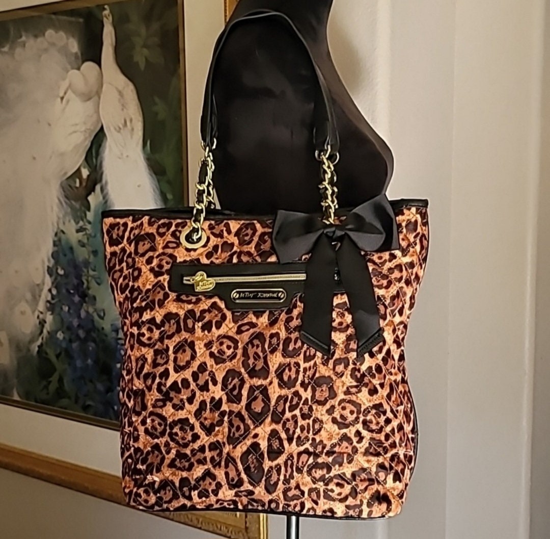 Betsey johnson cheetah backpack outlet