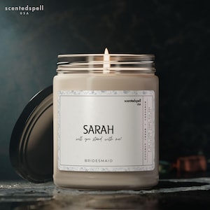 Personalized Bridesmaid Proposal Gift, Custom Smells Like Bridesmaid Candle, Bridesmaid Gifts, Wedding Bridal Party Gift, Gift from Bride